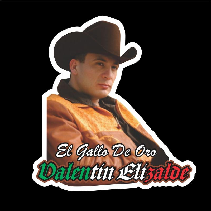 Sticker, Artistas Dead, Chalino Sanchez, Valentin Elizalde, Selena / car decals / vinyl sign