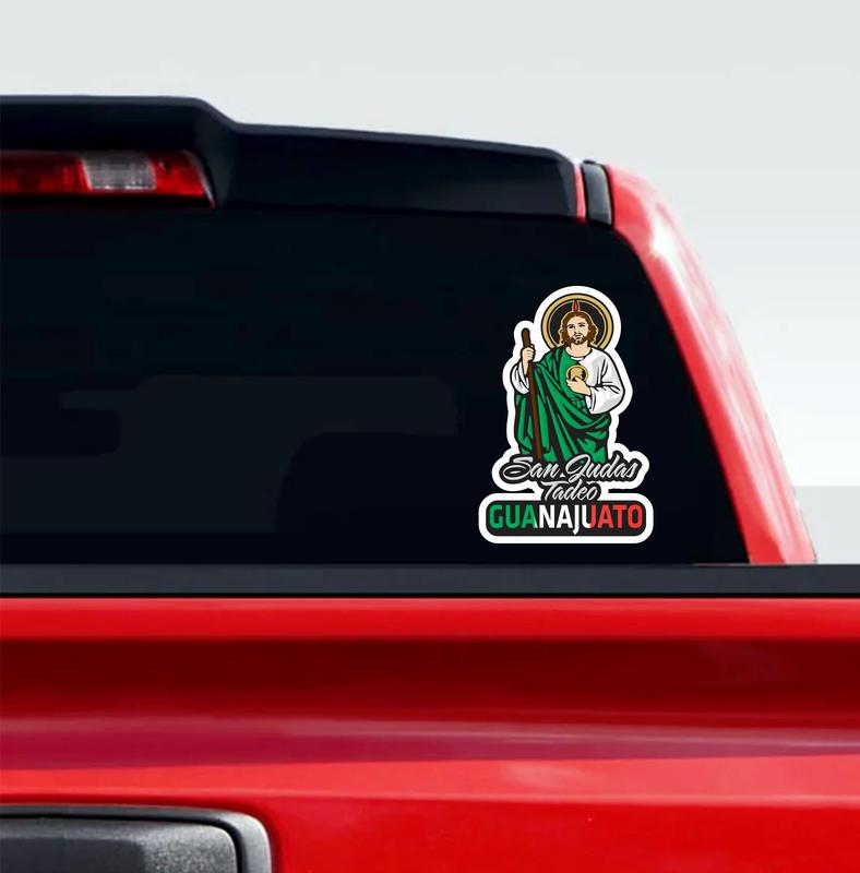 San Judas Tadeo Printed Decal – Personalized Mexican State / Sticker Impreso con Estados y Colores de la Bandera