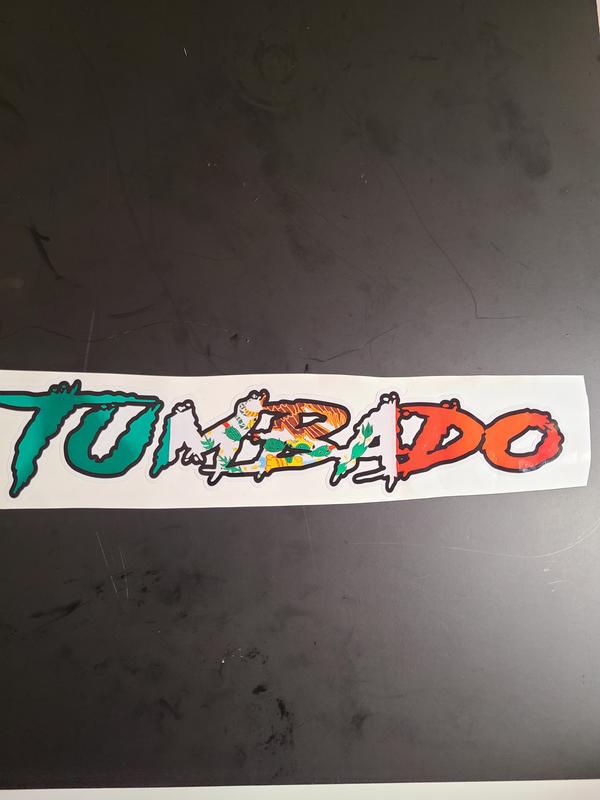 Tumbado Flag Vinyl Sticker / Calcomanía Personalizada con Bandera (México, El Salvador, Honduras, Guatemala, USA)