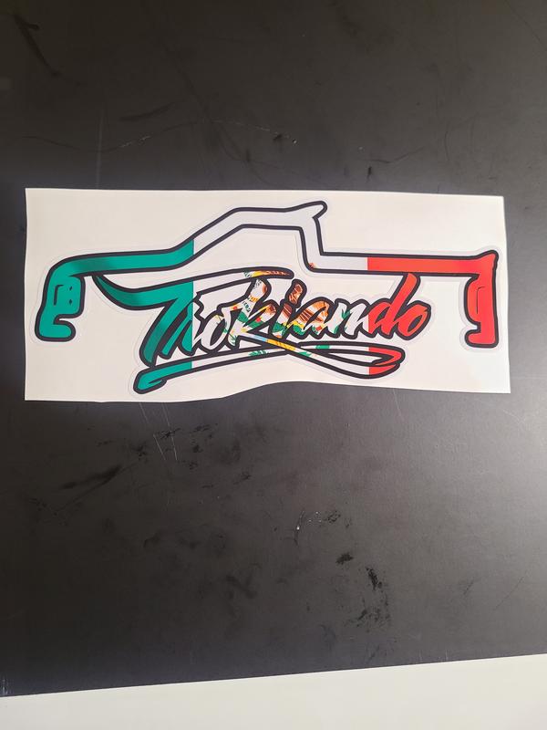 Trokiando Sticker – Mexican Flag Vinyl Decal for Trucks & Pickups
