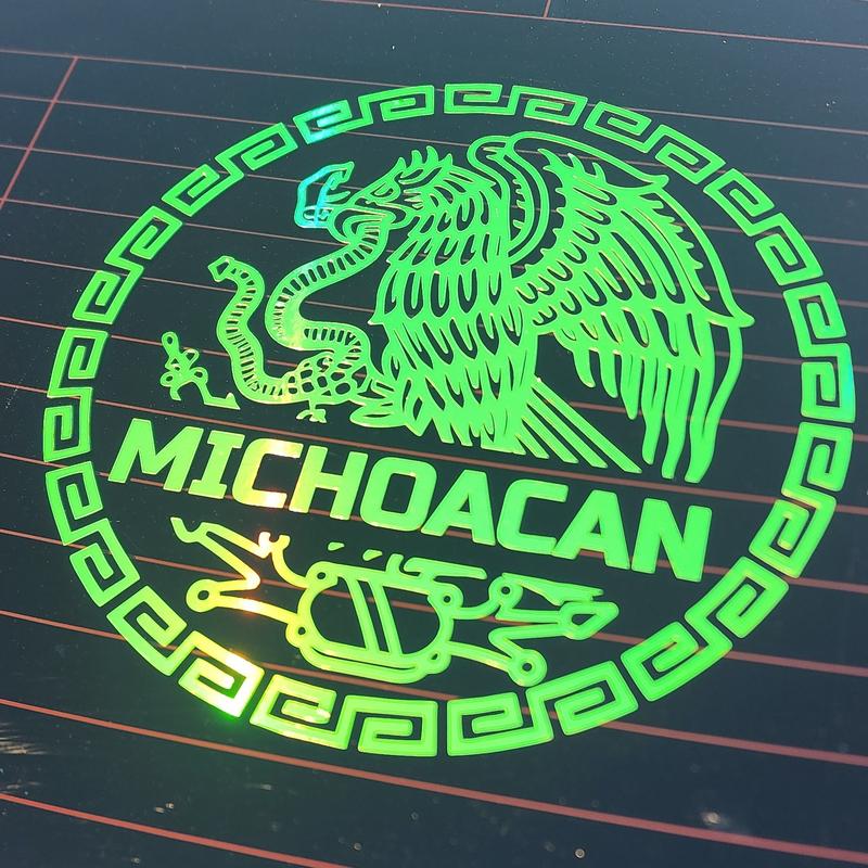 Mexican Eagle Holographic Decal – Personalized State Sticker / Calcomanía Águila de México