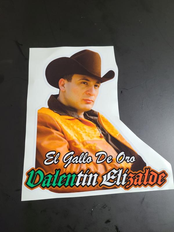 Sticker, Artistas Dead, Chalino Sanchez, Valentin Elizalde, Selena / car decals / vinyl sign