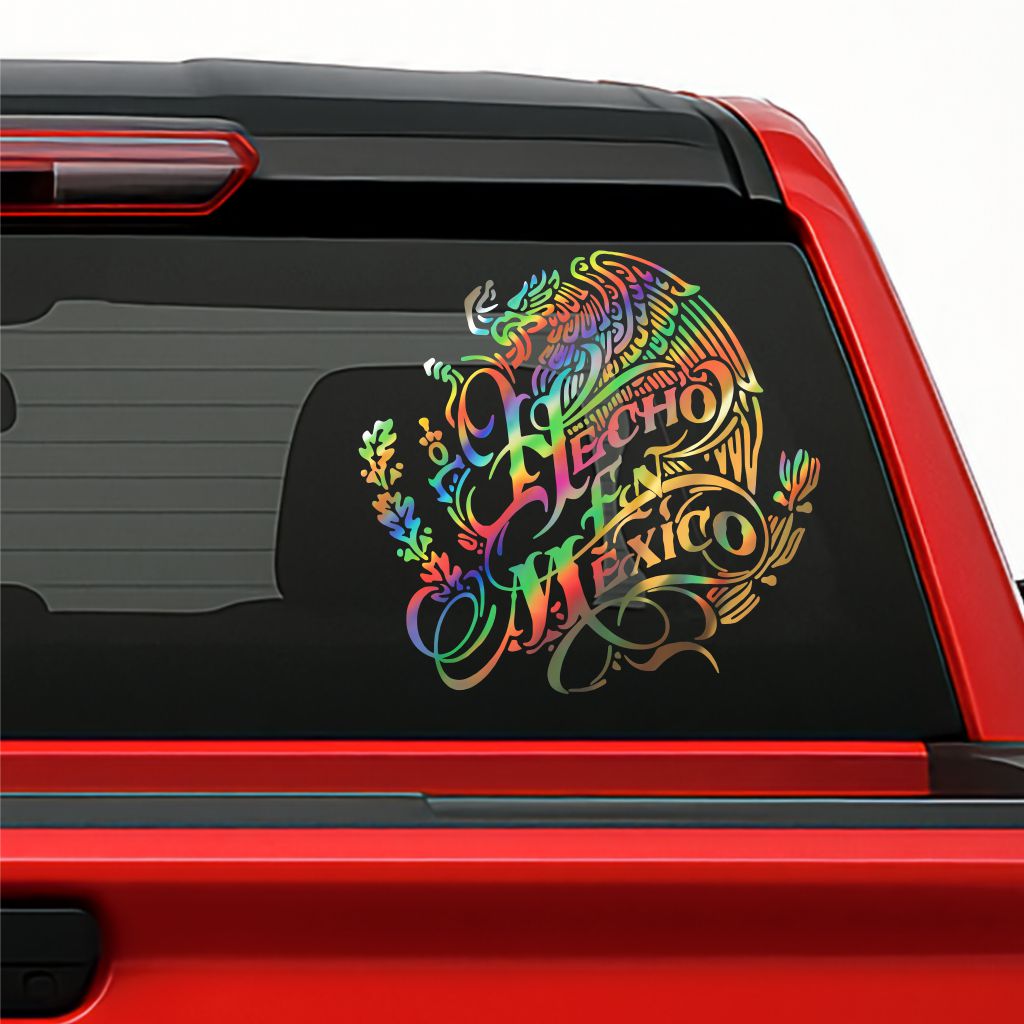 Hecho en México Sticker – Mexican Eagle Vinyl Decal for Cars, Motorcycles, Boats & Laptops