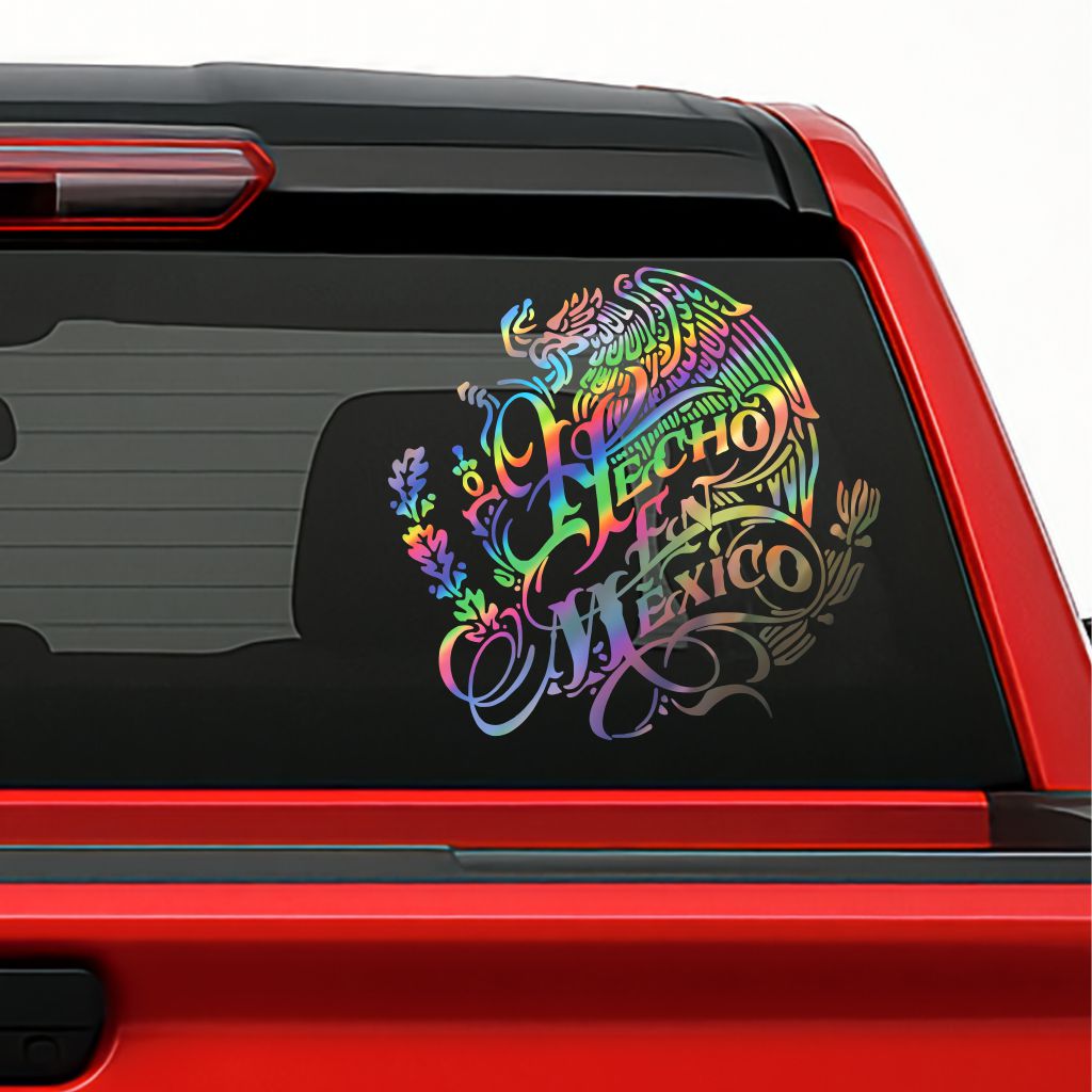 Hecho en México Sticker – Mexican Eagle Vinyl Decal for Cars, Motorcycles, Boats & Laptops