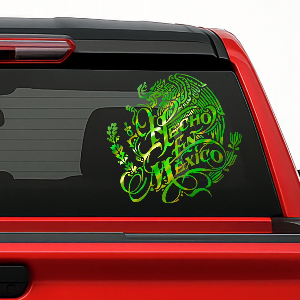 Hecho en México Sticker – Mexican Eagle Vinyl Decal for Cars, Motorcycles, Boats & Laptops