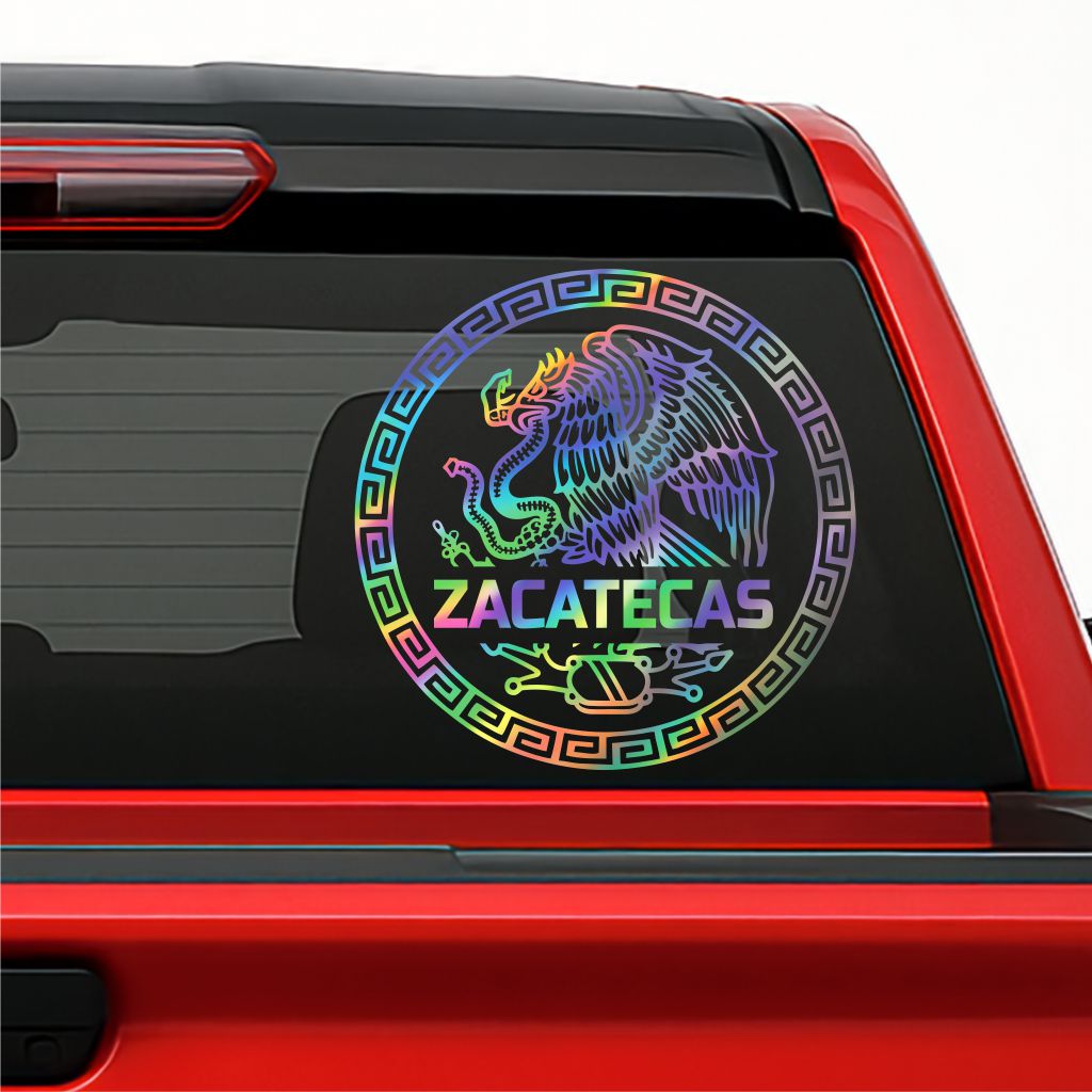 Mexican Eagle Holographic Decal – Personalized State Sticker / Calcomanía Águila de México