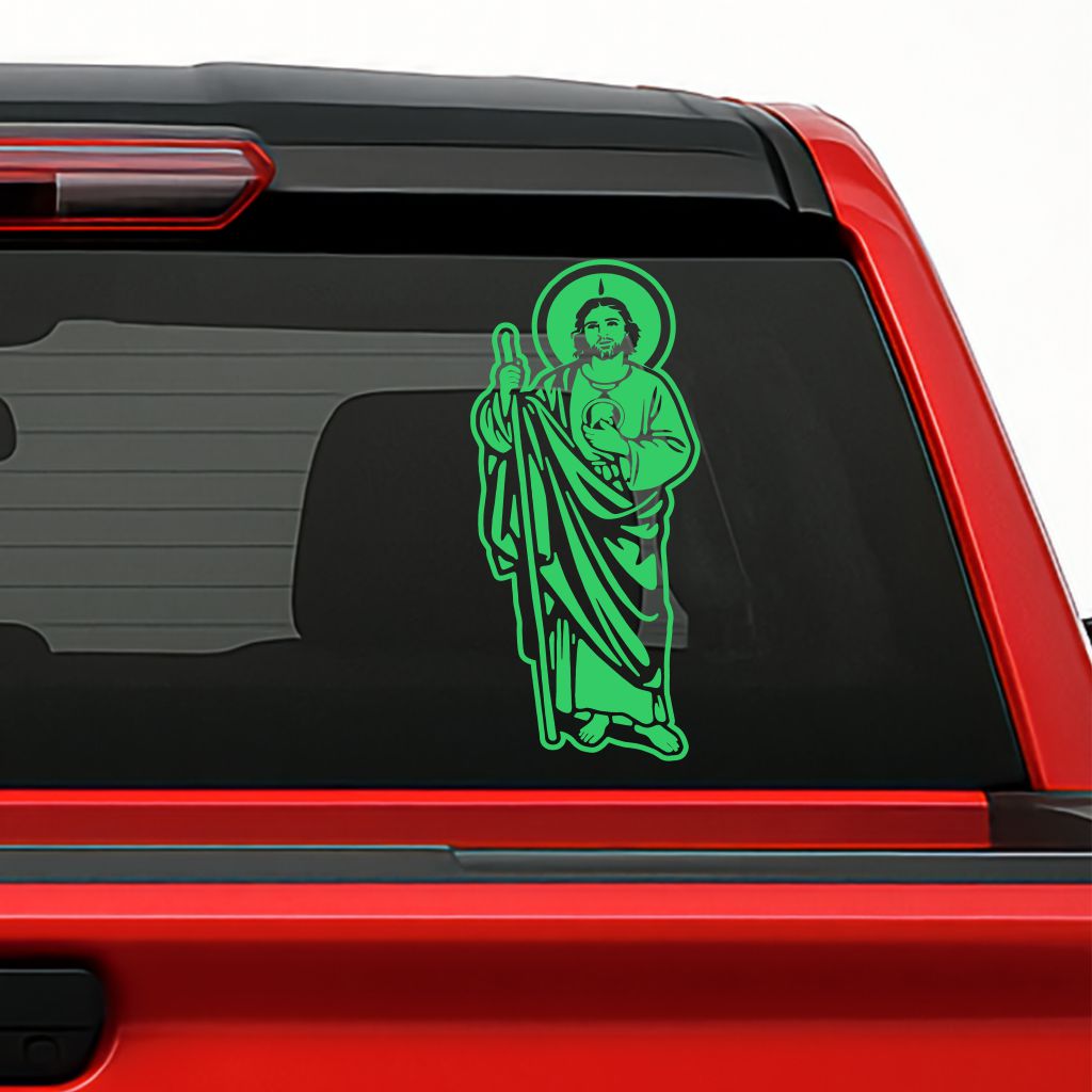 San Judas Tadeo Sticker – Saint Jude Vinyl Decal for Cars, Trucks & Windows Classic