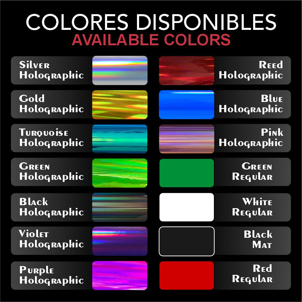 San Judas Tadeo Holographic Decal – Custom Text / Sticker Personalizado con Tu Nombre, Apellido etc.