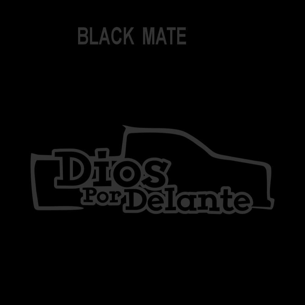Troka Dios por Delante Sticker / Holographic Truck Decal – Faith Vinyl for Car, Pickup & Window Decoration