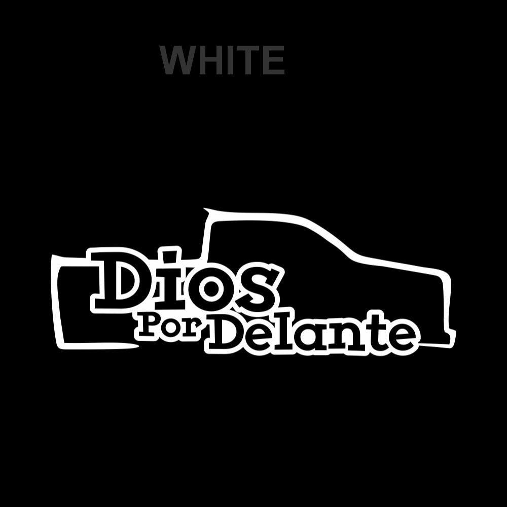 Troka Dios por Delante Sticker / Holographic Truck Decal – Faith Vinyl for Car, Pickup & Window Decoration