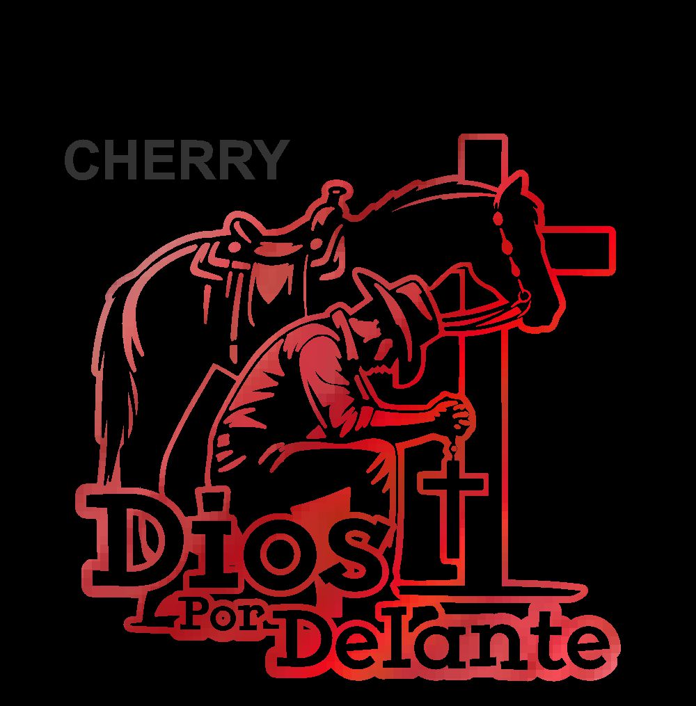 Dios por Delante Cowboy Sticker – Religious Vinyl Decal for Car/Window