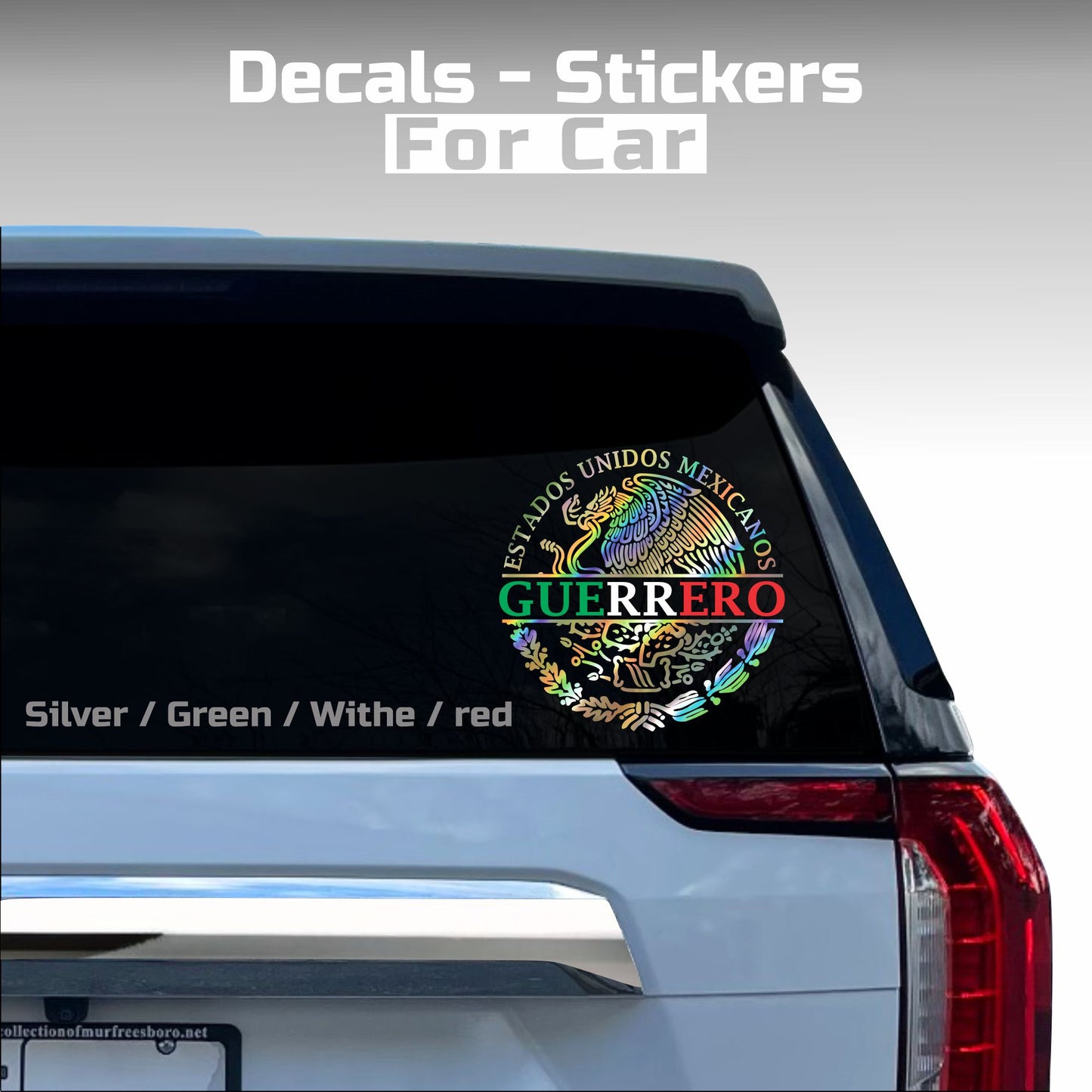 Escudo de Águila con Estados de México Decals Sticker