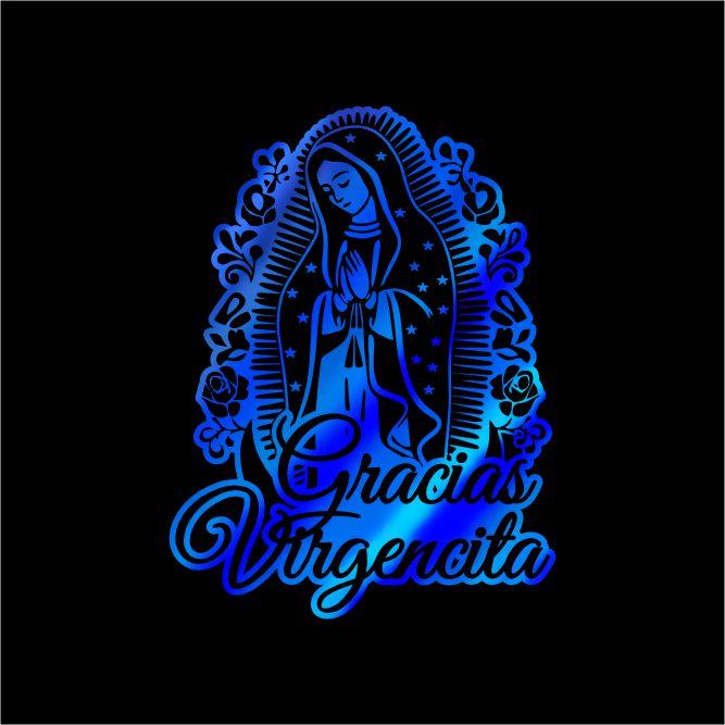 Gracias Virgencita Sticker – Virgen de Guadalupe Vinyl Decal for Cars, Laptops & Home Decoration