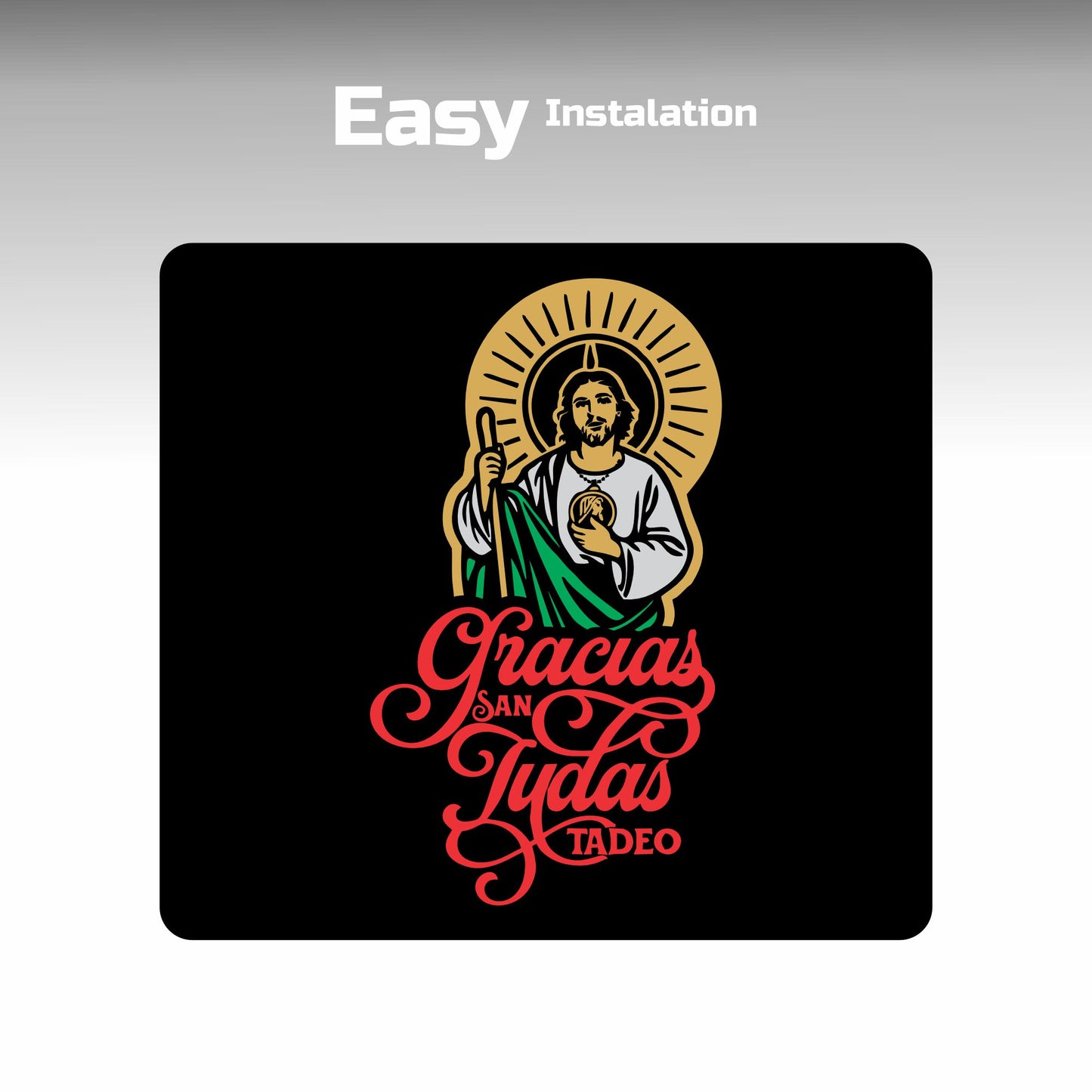 San Juditas con colores Decals Sticker