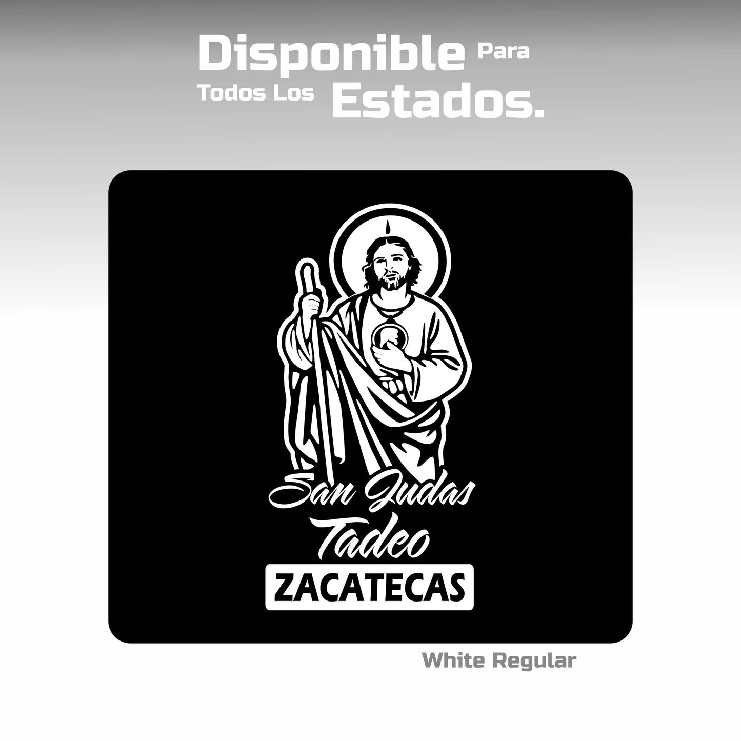 San Juditas Tadeo con estados de México Decals Sticker