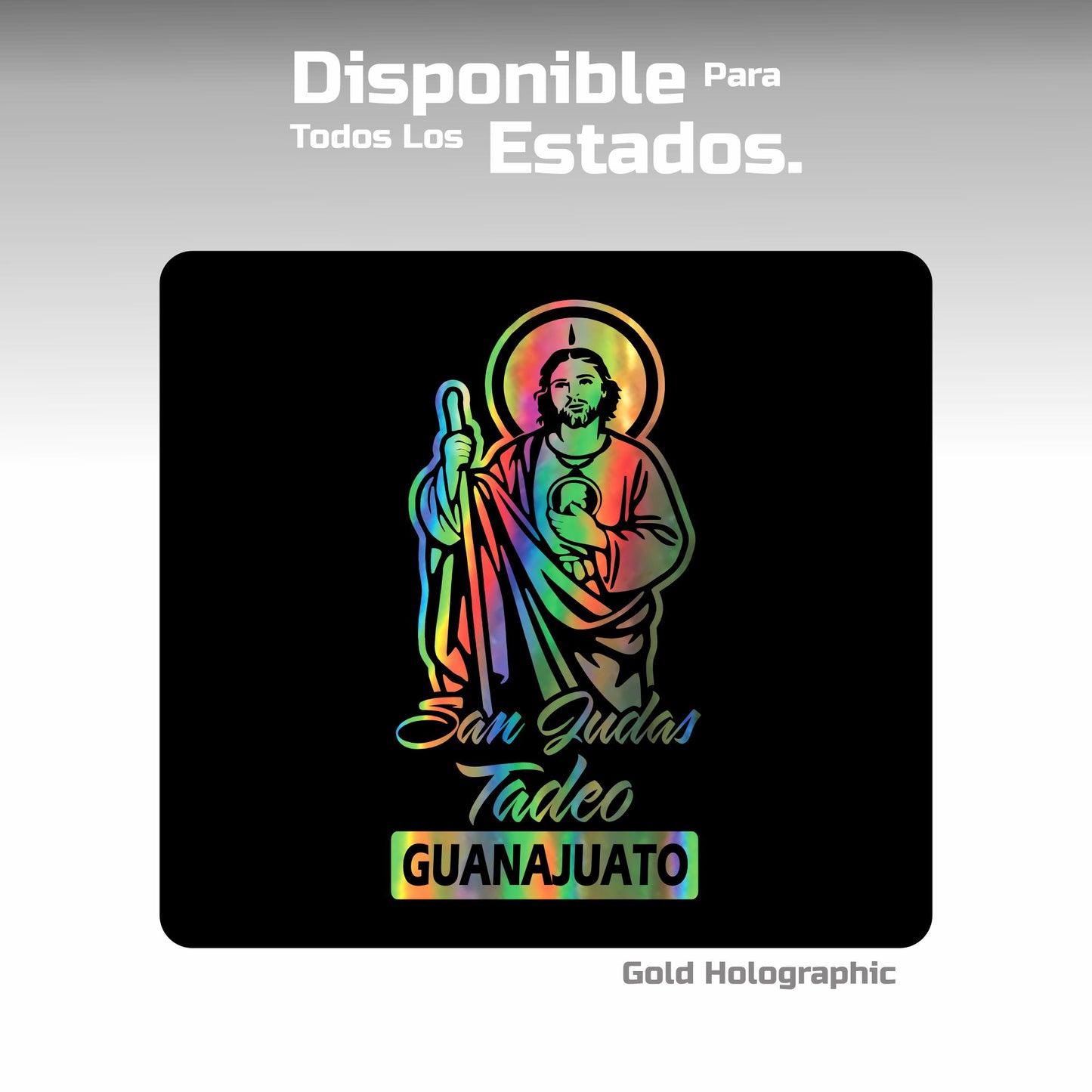 San Juditas con estados de México Decals Sticker