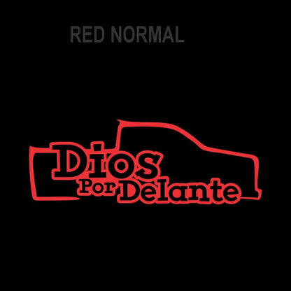 Troka Dios por Delante Sticker / Holographic Truck Decal – Faith Vinyl for Car, Pickup & Window Decoration