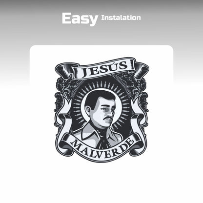 Jesus Malverde Decals Sticker