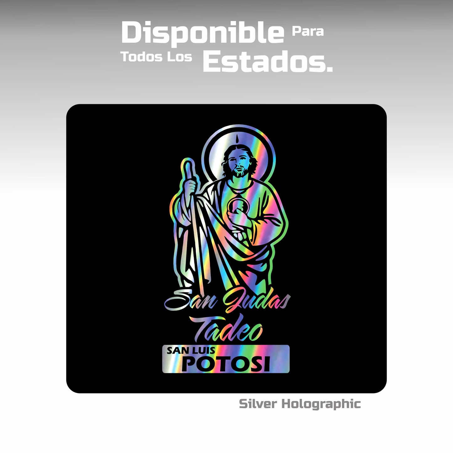 San Juditas con estados de México Decals Sticker