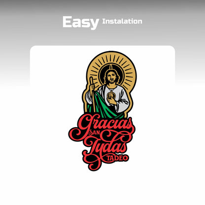 San Juditas con colores Decals Sticker