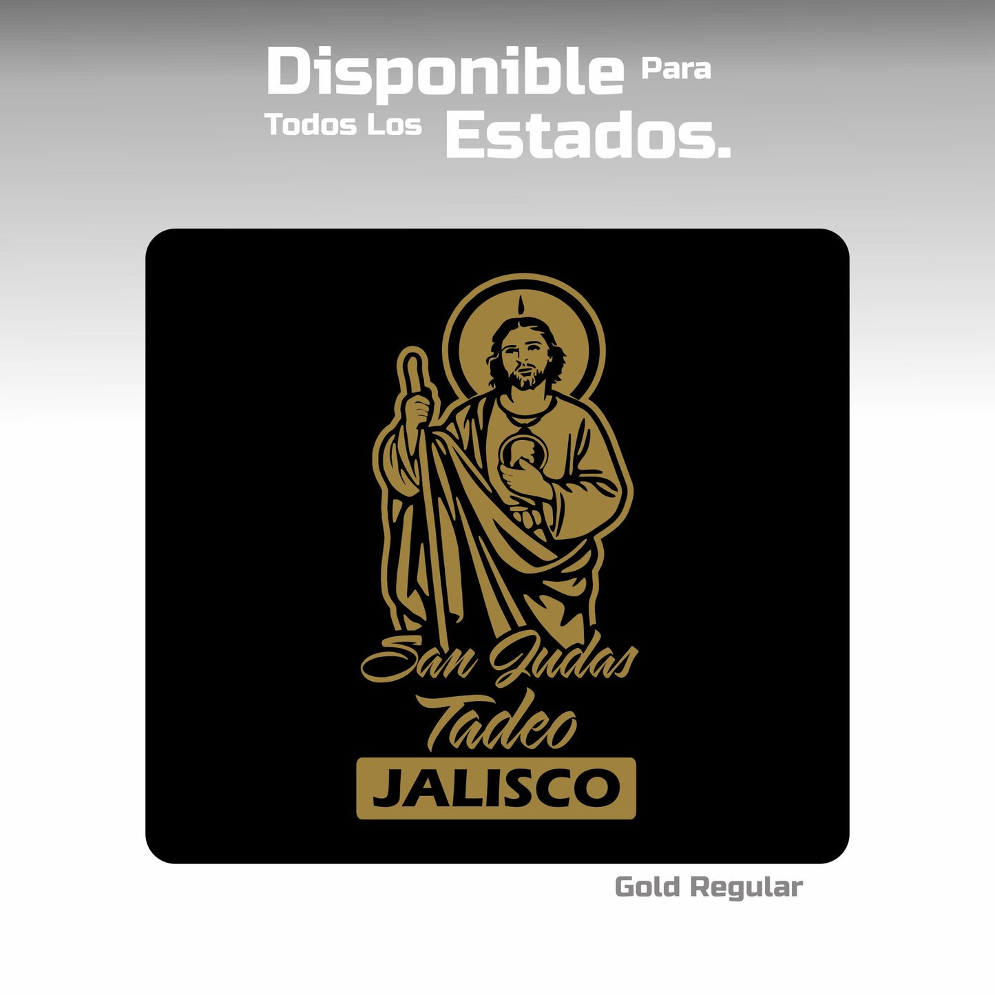 San Juditas Tadeo con estados de México Decals Sticker