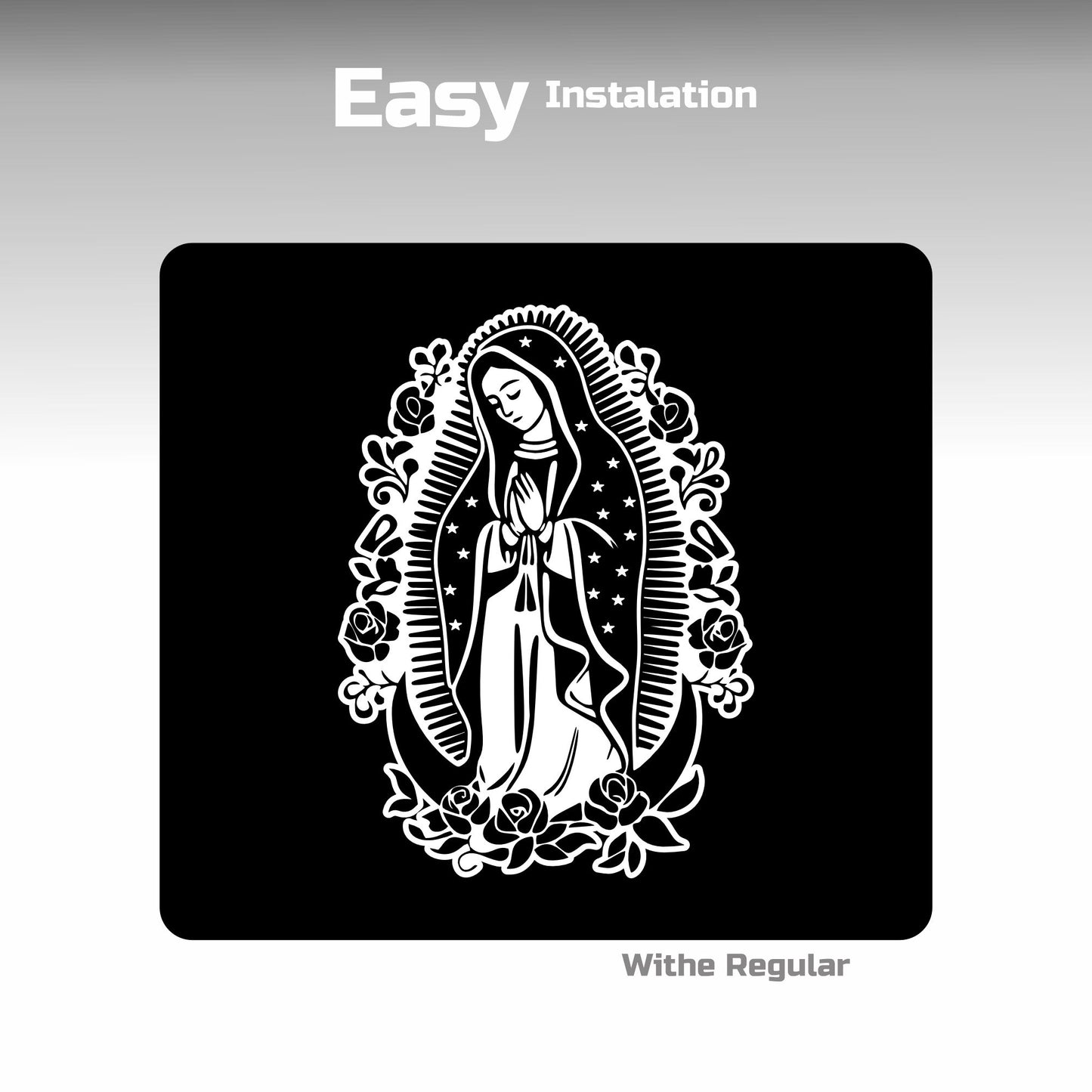 Virgencita Flores Decals Sticker