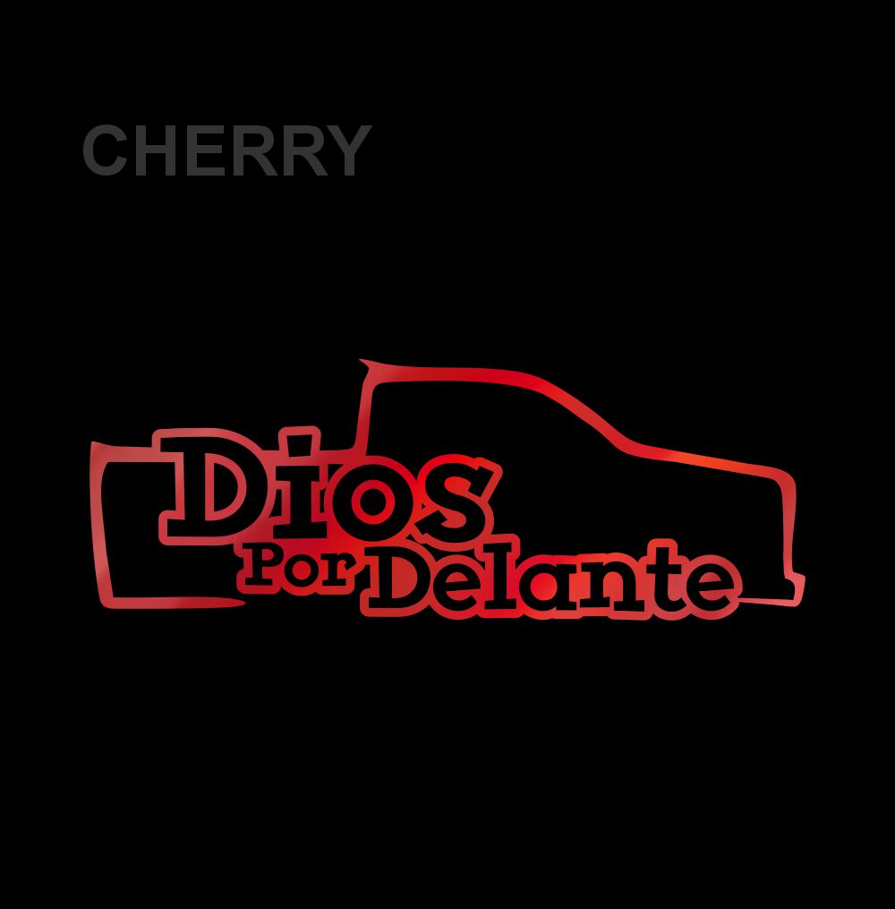Troka Dios por Delante Sticker / Holographic Truck Decal – Faith Vinyl for Car, Pickup & Window Decoration