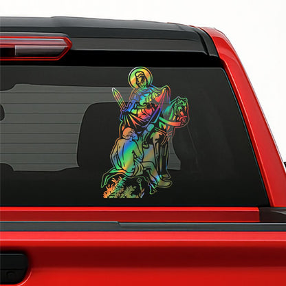 San Martín Caballero Sticker – Saint Martin of Tours Vinyl Decal for Car & Truck Decoration
