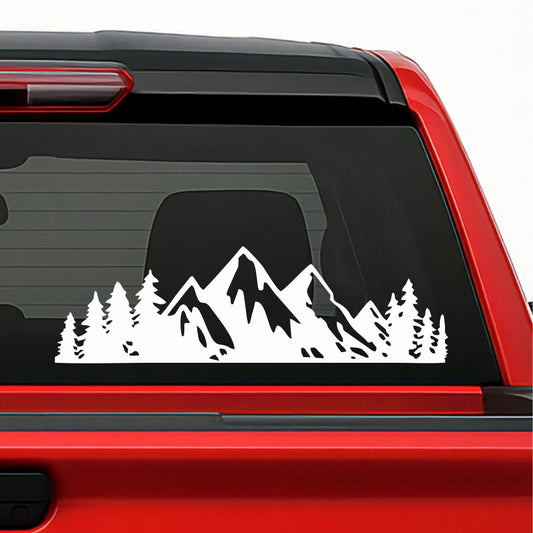 Mountain & Forest Vinyl Decal – Adventure Car Sticker for Jeep, SUV & Truck Decoration
