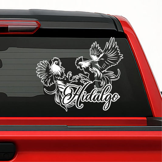 Mexican Roosters Decal – Personalized State Sticker / Gallos de Pelea en Vinil con Estados de México