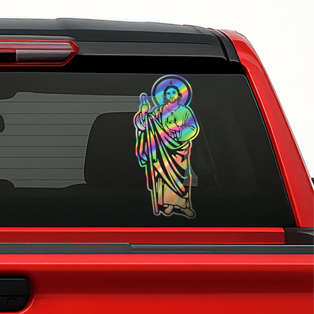 San Judas Tadeo Sticker – Saint Jude Vinyl Decal for Cars, Trucks & Windows Classic