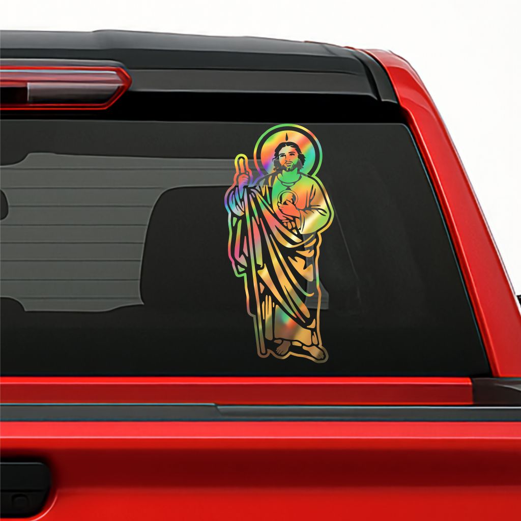 San Judas Tadeo Sticker – Saint Jude Vinyl Decal for Cars, Trucks & Windows Classic