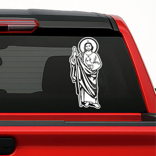San Judas Tadeo Sticker – Saint Jude Vinyl Decal for Cars, Trucks & Windows Classic
