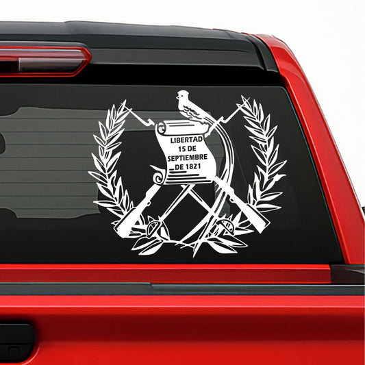 Escudo de Guatemala Sticker – Holographic Vinyl Decal for Cars, Trucks & Laptops