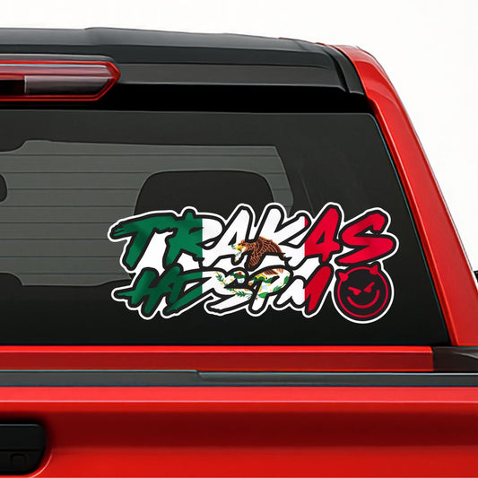 Trakas HDSPM Sticker – Vinyl Decal with Country Flag (México, El Salvador, Honduras, Guatemala, USA)