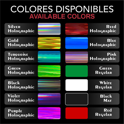 San Judas Tadeo Holographic Decal – Custom Text / Sticker Personalizado con Tu Nombre, Apellido etc.