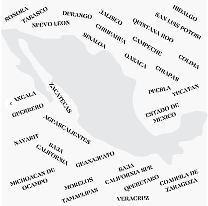 Mamalona con estados mexicanos Decals Sticker