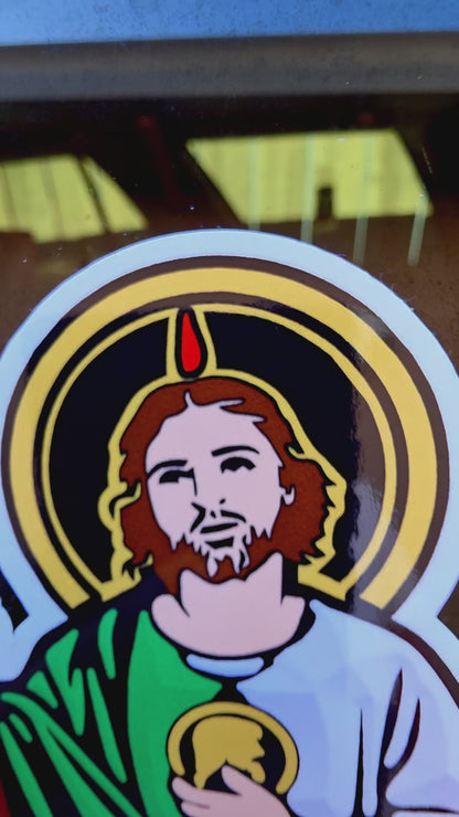 San Judas Tadeo Printed Decal – Personalized Mexican State / Sticker Impreso con Estados y Colores de la Bandera